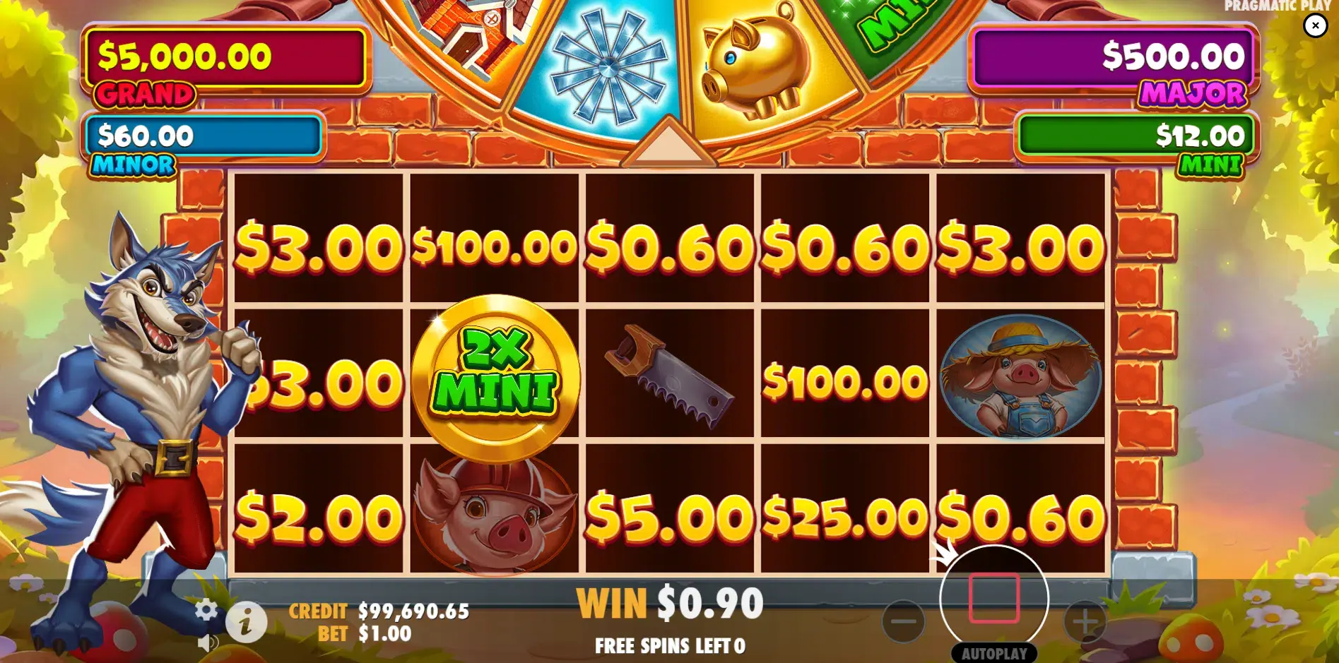 Brick House Bonanza Gokkast screenshot 1
