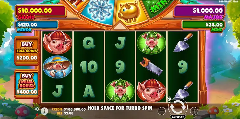 Brick House Bonanza Gokkast screenshot 2
